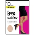 thumbnail image 2 of L'eggs Everyday Women's Nylon Knee Highs Stockings Reinforced Toe, 10 Pack, 2 of 4