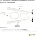 thumbnail image 2 of Ekena millwork 94 1/2"L (Adjustable 32"H to 36"H) Ashford Scalloped Panel Traditional Wainscot Paneling Kit, 2 of 10