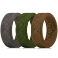 thumbnail image 2 of Anillos de silicona King Will Rubber para hombre, 3 unidades, tamaño 11, 2 of 6