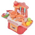 thumbnail image 1 of Kitchen Playset, Educational Kitchen Cooking Toy Durable Playful  For Toy Kitchen Accessories For Toddlers Aged 3+ Pink, 1 of 8