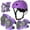 Purple, variant on Adjustable Helmet for Ages 3-16 Kids Toddler Boys Girls Youth,Protective Gear with Elbow Knee Wrist Pads for Multi-Sports Skateboarding Bike Riding Scooter Inline skatings Longboard Roller Skate