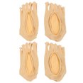 thumbnail image 1 of 2 Pairs Lady Thin Shallow Mouth Toe Socks Full Five Finger Socks Invisible Socks, 1 of 4