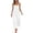 #018-White, variant on TaTaai Women's 2026 Summer Spaghetti Strap Ruffled Asymmetric Solid Maxi Dress Loose Beach Sundress for Daily & Vacation Gift