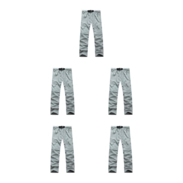 Qarigey Pantalones de verano 2 en 1 para hombre, senderismo, viajes, secado rápido, pantalones desmontables, montañismo, cintura elástica, Type2 NO2