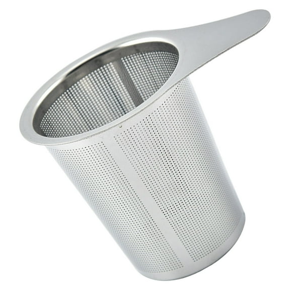 SEWCHICS Stainless Steel Tea Strainer with Handle for Loose Leaf Tea Brewing, Fine Mesh Filter, No