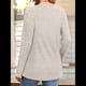 thumbnail image 4 of Suéter para Mujer, Camisetas Henley de Larga, Túnicas para Usar con Leggings, Suéteres de Cuello Redondo A . Albaricoque S, 4 of 8