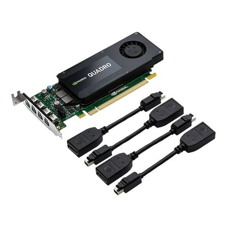 PNY Quadro K1200 VCQK1200DVI-PB 4GB 128-bit GDDR5 PCI Express 2.0 ATX or SFF Workstation Video Card for