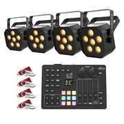 Chauvet DJ EZLink Par Q6BT ILS Quad-Color (RGBA) LED Par with FREE ILS Command Lighting Controller Package