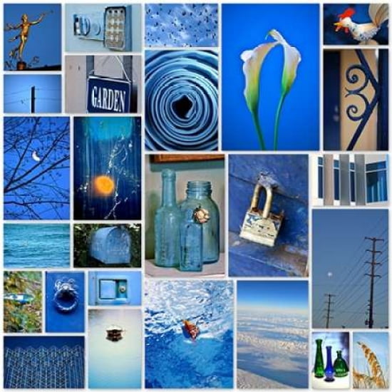 Sky Blue Collage Ca