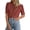 Brown Red, variant on Womens Summer Lace Tops Short Puff Sleeve Casual Dressy Blouses Eyelet Crew Neck Buttom Down Shirts