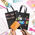 thumbnail image 4 of Black  Bags with Handles & Tissue Paper - 8x5x10 Inch 4 Pack Medium Paper  Bags for Men Women, Mother's Day, Father's Day, Birthdays, Weddings,  Showers (Black - 4 count), 4 of 6