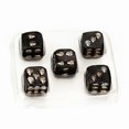 thumbnail image 5 of 5 dados de 18 mm y 0,7 pulgadas, dados de 6 caras, cubos con puntos y esquinas redondeadas, juguetes para juegos de mesa, plateados, 5 of 5