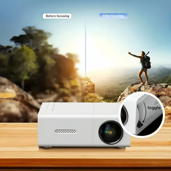 GJX Portable Projector 4k, Projector with Wifi and Bluetooth, Portable Mini Projectors, Smart Projector, Portable Laptop Projector, Home Projector