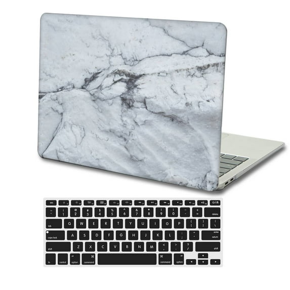 KSK KAISHEK Hard Protective Shell Case Cover Only for MacBook Pro 14" with XDR Display Type C + Black Keyboard Cover Model: A2779 M2 & A2442 M1 (Marble A 6)