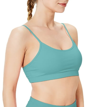 

CAICJ98 Lingerie for Women Women s Solid Color Sports and Leisure Bra with Chest Pad Women s Small Suspender Yoga Yoga Bras for (Green L)