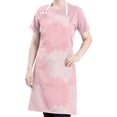 thumbnail image 5 of Pink Floral and Petal Pattern Apron-Garden Aprons for Women with Pockets-Cotton Linen Waterproof Kitchen Cooking Gardening Aprons Adjustable for Kitchen,Cooking,BBQ and Salon 33x27 Inch, 5 of 7