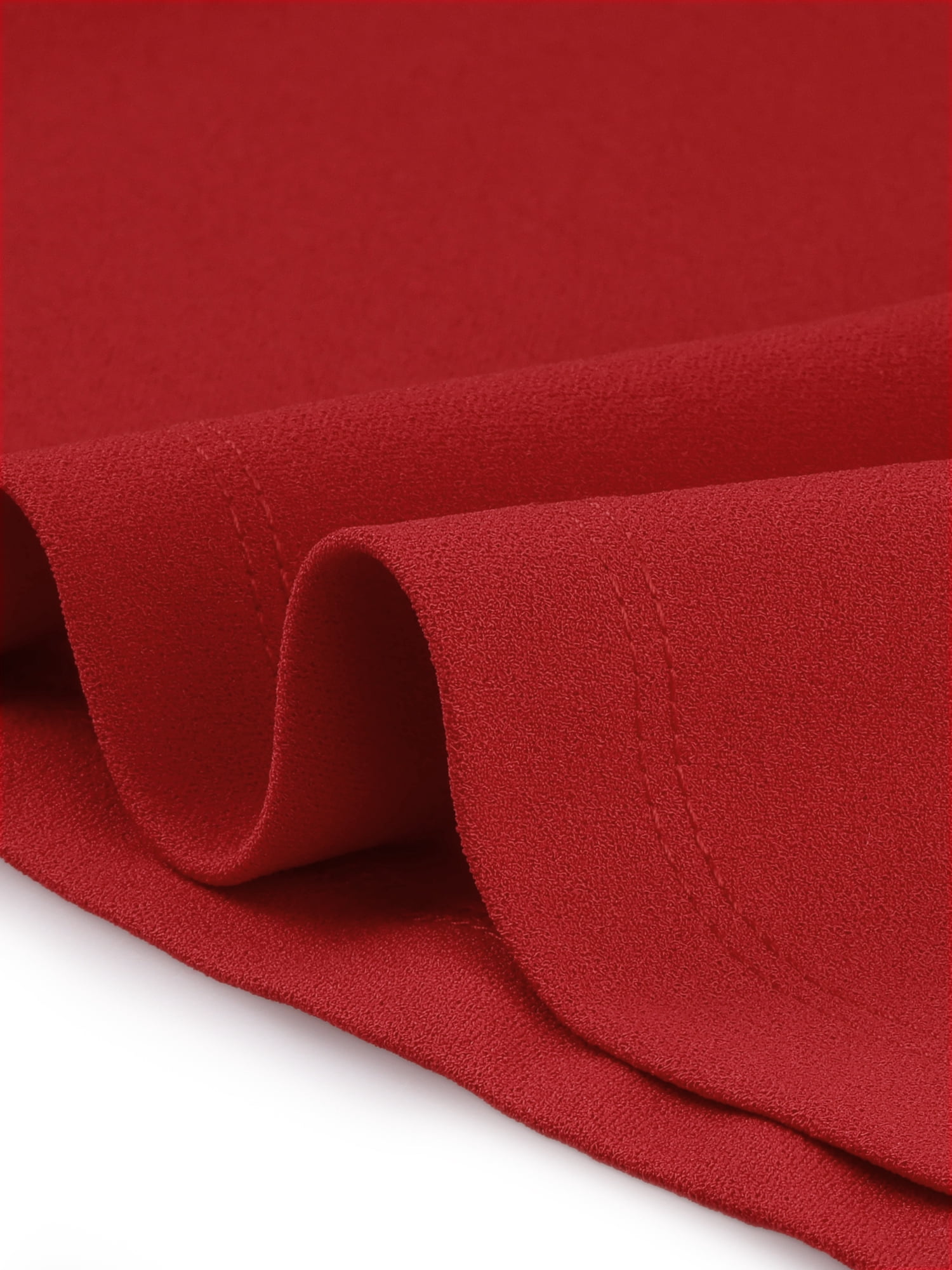 DARING DIVA Sweetheart Neck Pleated A-Line Sheath Dress M Red