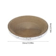 thumbnail image 3 of FastXmas Cat Scratcher Cardboard, Oval Cat Scratch Pad Bowl Nest for Home, 360° Scratchable Design Cat Scratching Board Corrugated Lounge Cat Bed, Furniture Protector for Couch 13 Inch, 3 of 6