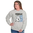 thumbnail image 3 of Funny Monday Got Me Like Popeye Mood Sweatshirt for Men or Women Brisco Brands S, 3 of 6