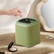 thumbnail image 5 of Mini Papelera de Escritorio | Pequeño cubo de basura de plástico para baño | Contenedor de basura compacto de mesa de 5.7x5.3 pulgadas | Beige Blanco Naranja Verde | Diseño de doble capa | Duradero, 5 of 6