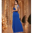 thumbnail image 2 of Vestido largo PORRCEY, sexy y elegante, con cuentas brillantes, azul para mujer, 2 of 6