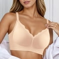 thumbnail image 2 of Brasier Sujetador Push up sin Costuras para Mujer, con Soporte Lateral, Cómodo, Suave, sin Relleno, con Aros, para Uso Diario Extra Grande, 2 of 4