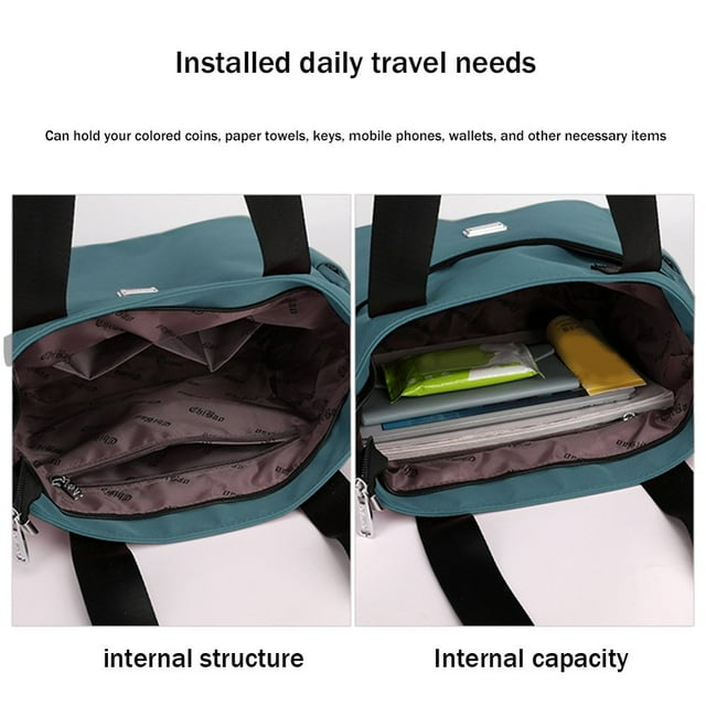 MesaSe Commute Bag Nylon Shopping Bag Large Capacity Casual Simple for Weekend Vacation