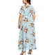 thumbnail image 2 of Vestido largo de una pieza con estampado de manga corta y talla grande para mujer, XL oso de fresa Electrónica, 2 of 5