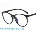 thumbnail image 2 of Transparent Retro Glasses Frame Fashion Internet Popular Plain Frame Mirror Round Frame Large Frame Anti-Blue Light Flat Mirror Trendy-Transparent Grey, 2 of 4