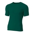 thumbnail image 1 of Camiseta Compresión Manga Corta A4 Poliéster Spandex Verde Bosque 2XL, 1 of 1