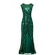 thumbnail image 2 of Vestido largo ajustado con dobladillo de cola de pez y lentejuelas para fiestas de noche, reuniones anuales, banquetes de alta gama, vestido de cóctel, 2 of 5