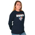 thumbnail image 3 of Dominican Republic Home Plate Base Long Sleeve TShirt Men Women Brisco Brands S, 3 of 5