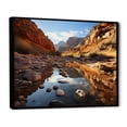 thumbnail image 2 of Designart "Canyon Mirrorings" Landscapes Floater Framed Wall Art Living Room, 2 of 7