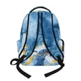 thumbnail image 3 of Xixirimido Blue Marble Sea Turtle Print 17" Multi Pockets Kids Backpack for Boys Lightweight School Bag Girls Large Bookbag for Elementary Middle High School Students, 3 of 8