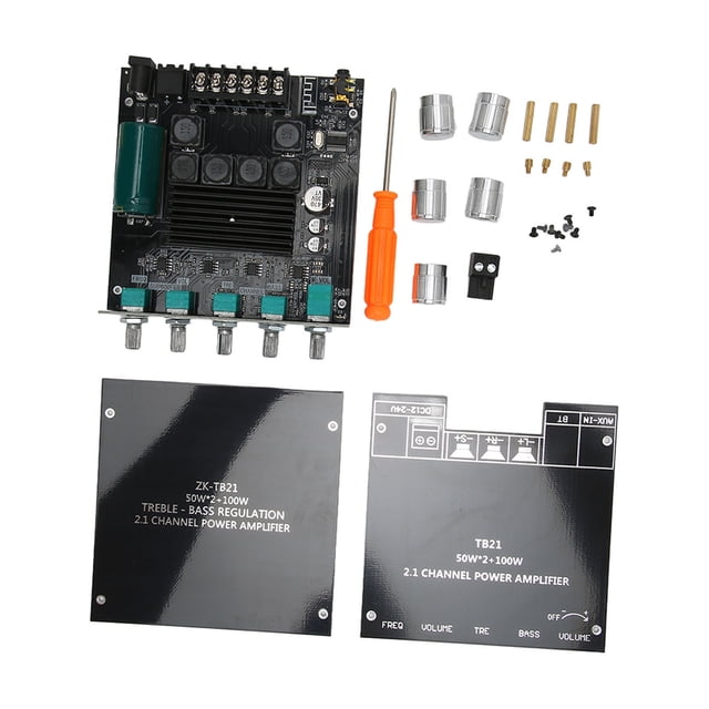 Placa amplificadora de subwoofer Bling Bling digital BT 2.1 canales potencia 50W 100W