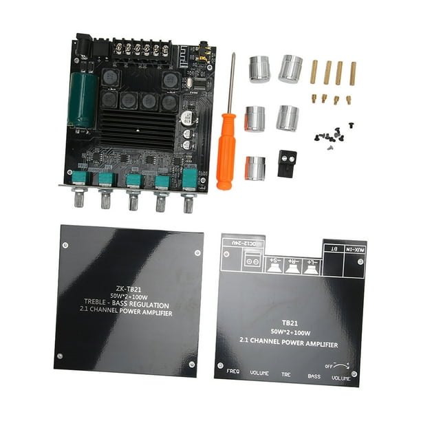 Placa amplificadora de subwoofer Bling Bling digital BT 2.1 canales potencia 50W 100W
