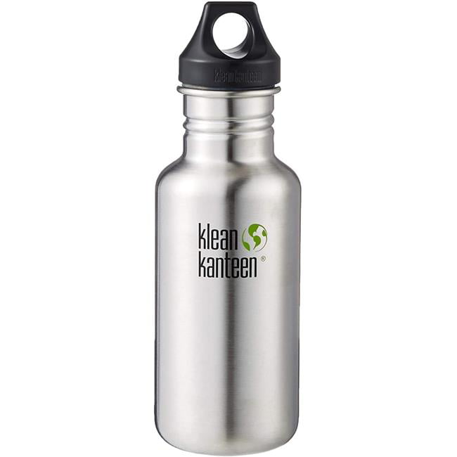 Klean Kanteen Classic Single Wall Stainless Steel Bottle With Leak Resistant Sport Cap 3.0