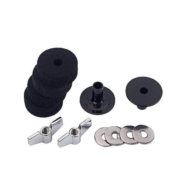Naiovety Prácticos accesorios para tambor, tuerca de tornillo, alfombrilla de fieltro estable de alta resistencia, arandela antideslizante, buje Accesorios para instrumentos musicales Naiovety OD026312-00