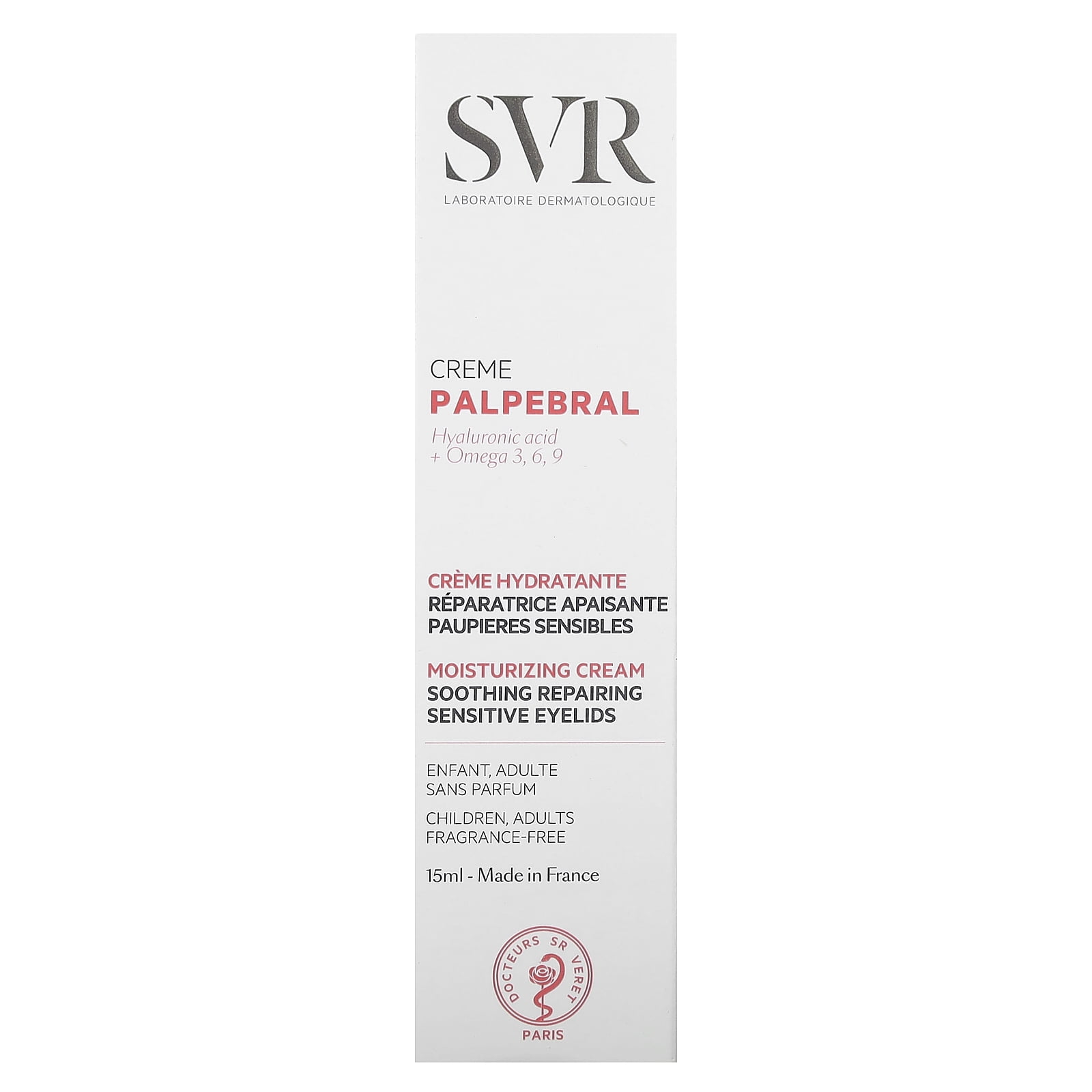 SVR Palpebral, Cream, Fragrance-Free, 0.51 fl oz (15 ml)