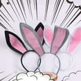 thumbnail image 4 of SIEYIO Bunny Hairpin Cute Rabbit Ear Headband Bunny Ear Hair Hoop for Performance, 4 of 14