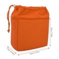 thumbnail image 4 of Waterproof Shockproof DSLR Camera Lens Insert Bag Padded Case With Drawstring Thickened Sponge Protective Storage for Cameras Lenses Black Red Orange Dark Blue Water, 4 of 7