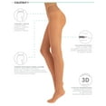 thumbnail image 2 of Calzitaly Seamless Sheer Tights with Comfortable Waistband, 15 Dernier Pantyhose (XX-Large, Sun), 2 of 5