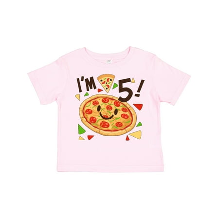 

Inktastic I m Five! Pizza Birthday Party Gift Toddler Boy or Toddler Girl T-Shirt