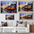 thumbnail image 4 of Designart "Cobalt Streets With Contrasting Train Tracks" Factories Floater Framed Wall Art Prints, 4 of 5