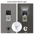 thumbnail image 3 of Balery Elegant Gold Scrollwork Pattern LED Night Light with Automatic Sensor Plug in Night Light with Dusk-to-Dawn Light Sensor LED Nightlight 0.5W-UK, 3 of 7