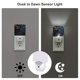 thumbnail image 3 of Fotbe Elegant Gold Scrollwork Luz Nocturna LED, Luz de Noche con Sensor de Luz Natural de Anochecer a Amanecer, Se Enchufa a la Pared, Blanco Cálido 0.5W-US, 3 of 7