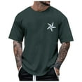 thumbnail image 1 of WEAIXIMIUNG T-Shirts pour Hommes Graphiques Country T-Shirt d'Été pour Hommes à Col Rond à Manches Courtes T-Shirt de Sport de Mode de Rue Décontractée pour la Maison pour Hommes, 1 of 7