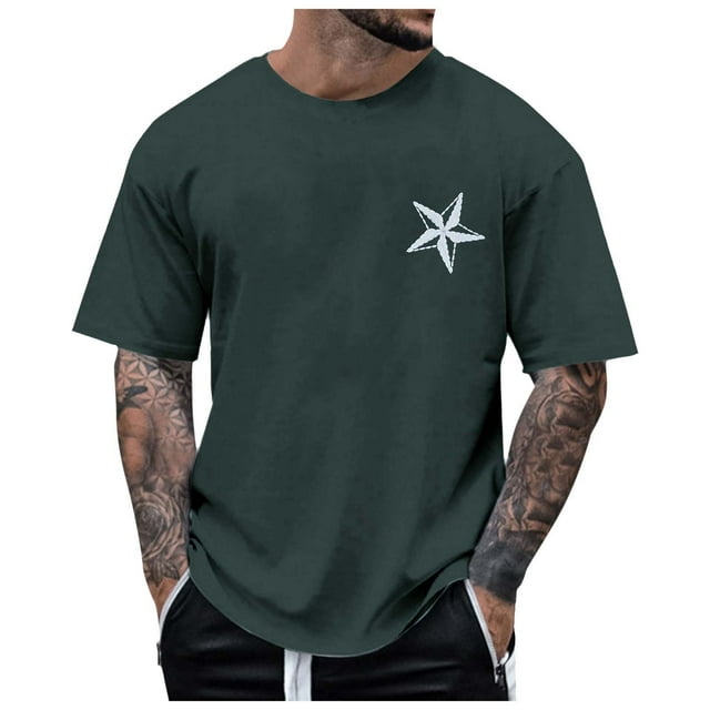 WEAIXIMIUNG T-Shirts pour Hommes Graphiques Country T-Shirt d'Été pour Hommes à Col Rond à Manches Courtes T-Shirt de Sport de Mode de Rue Décontractée pour la Maison pour Hommes