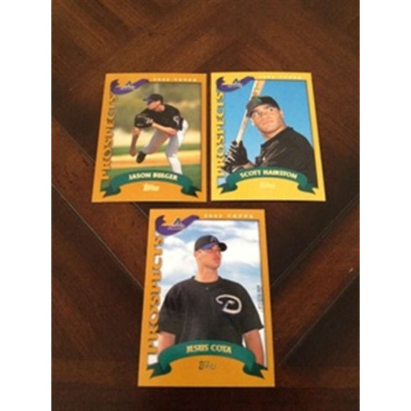 2002 Topps Traded and Rookies Arizona Diamondbacks Team Set NO SP 3 Cards