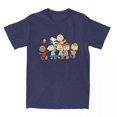 thumbnail image 3 of Camiseta de algodón puro con personajes de cómic de Peanuts para hombre y mujer, divertida, con Snoopy, Charlie Brown, Linus y Lucy, ropa, 3 of 5